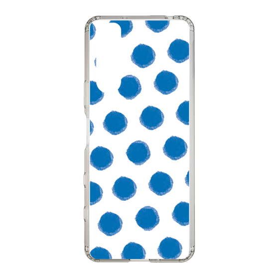 Slim Protection Case［ Original - Favorite Color Polka Dots - Blue ］