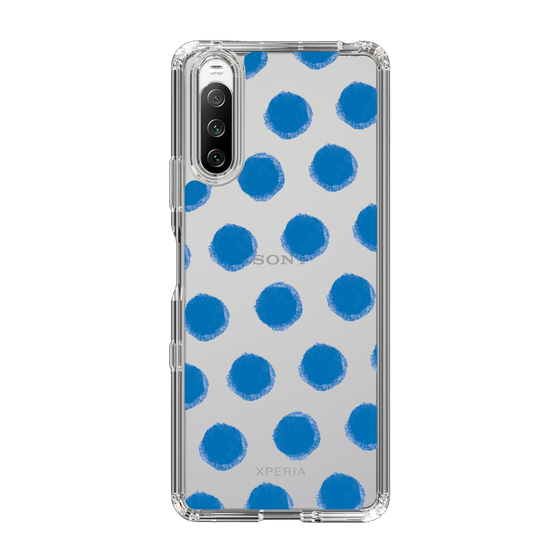 Slim Protection Case［ Original - Favorite Color Polka Dots - Blue ］