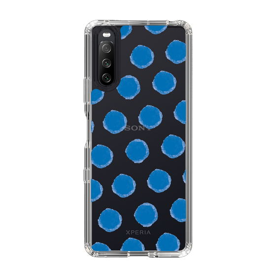 Slim Protection Case［ Original - Favorite Color Polka Dots - Blue ］