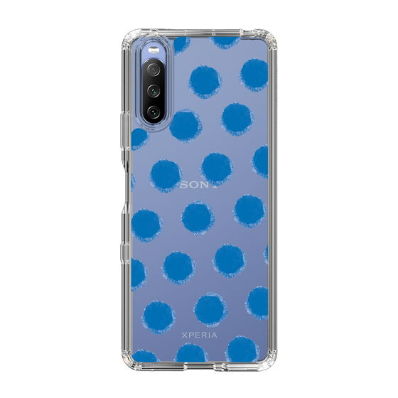 Slim Protection Case［ Original - Favorite Color Polka Dots - Blue ］