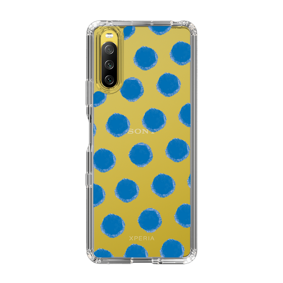 Slim Protection Case［ Original - Favorite Color Polka Dots - Blue ］