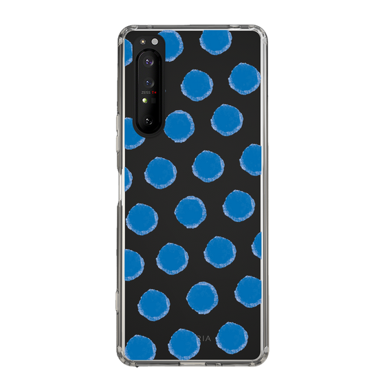 Slim Protection Case［ Original - Favorite Color Polka Dots - Blue ］