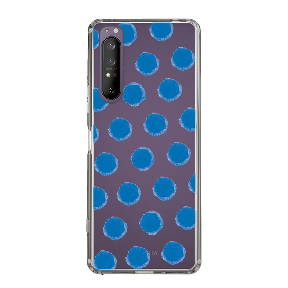 Slim Protection Case［ Original - Favorite Color Polka Dots - Blue ］