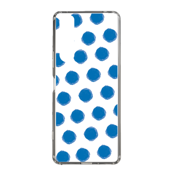 Slim Protection Case［ Original - Favorite Color Polka Dots - Blue ］