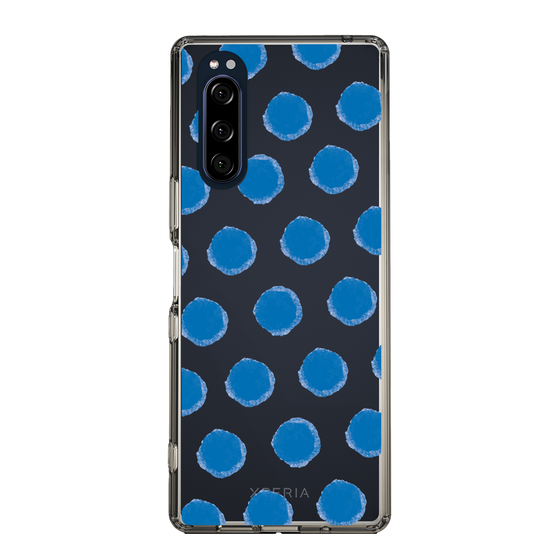Slim Protection Case［ Original - Favorite Color Polka Dots - Blue ］