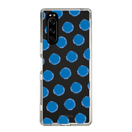 Slim Protection Case［ Original - Favorite Color Polka Dots - Blue ］