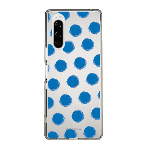 Slim Protection Case［ Original - Favorite Color Polka Dots - Blue ］