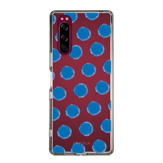 Slim Protection Case［ Original - Favorite Color Polka Dots - Blue ］