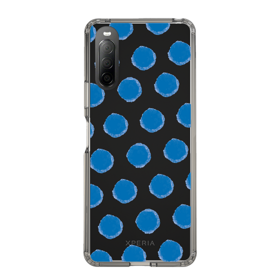 Slim Protection Case［ Original - Favorite Color Polka Dots - Blue ］