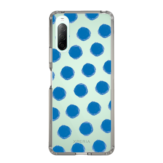 Slim Protection Case［ Original - Favorite Color Polka Dots - Blue ］