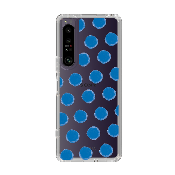 Slim Protection Case［ Original - Favorite Color Polka Dots - Blue ］