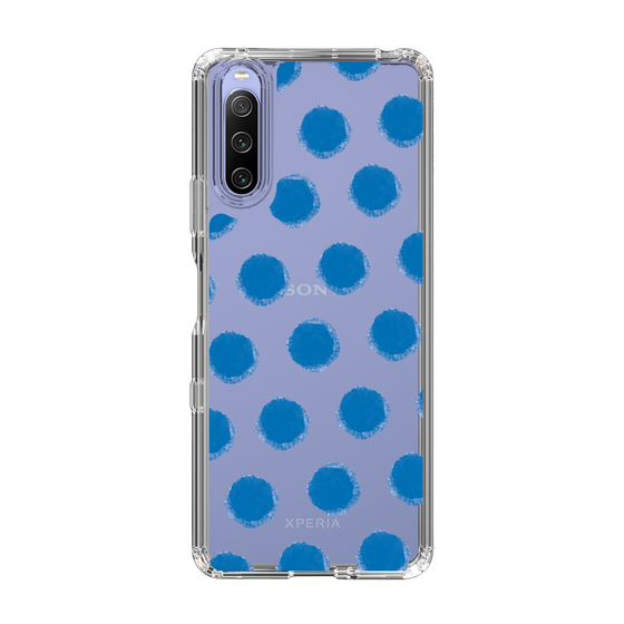 Slim Protection Case［ Original - Favorite Color Polka Dots - Blue ］