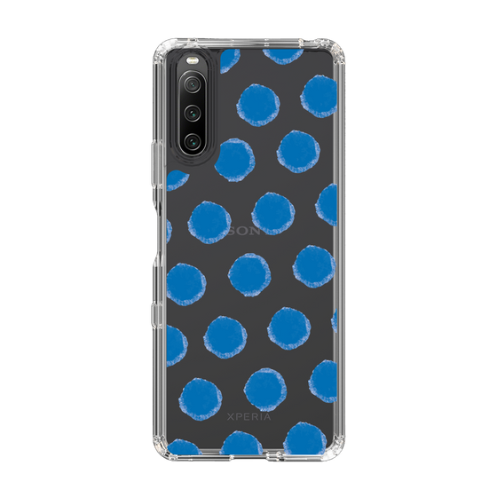 Slim Protection Case［ Original - Favorite Color Polka Dots - Blue ］