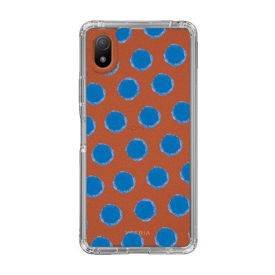 Slim Protection Case［ Original - Favorite Color Polka Dots - Blue ］