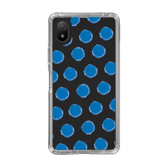 Slim Protection Case［ Original - Favorite Color Polka Dots - Blue ］