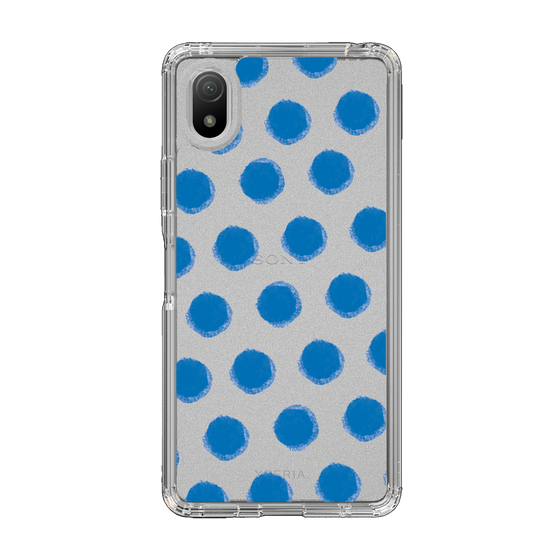 Slim Protection Case［ Original - Favorite Color Polka Dots - Blue ］