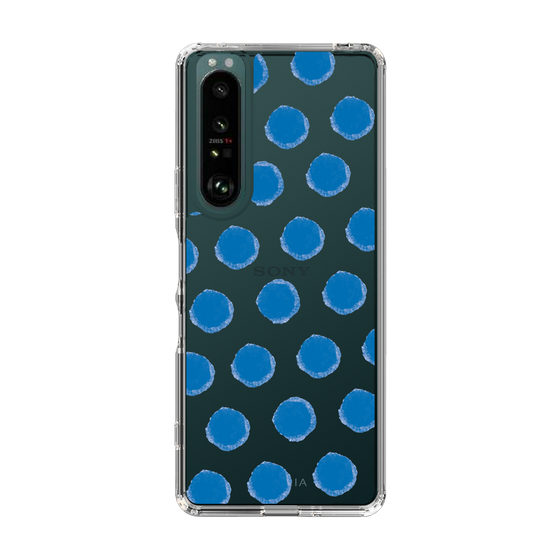 Slim Protection Case［ Original - Favorite Color Polka Dots - Blue ］