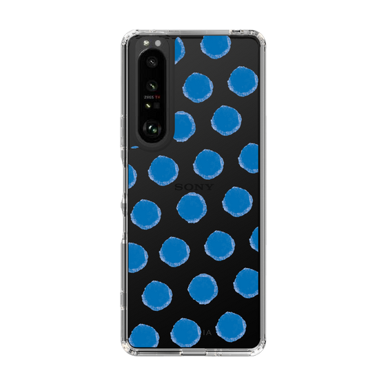 Slim Protection Case［ Original - Favorite Color Polka Dots - Blue ］