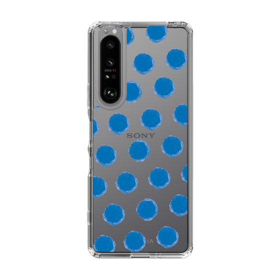 Slim Protection Case［ Original - Favorite Color Polka Dots - Blue ］