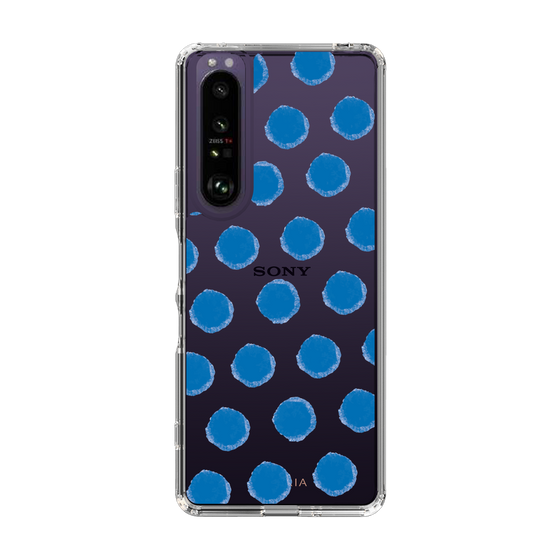 Slim Protection Case［ Original - Favorite Color Polka Dots - Blue ］