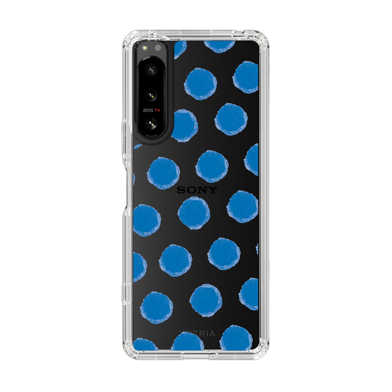 Slim Protection Case［ Original - Favorite Color Polka Dots - Blue ］