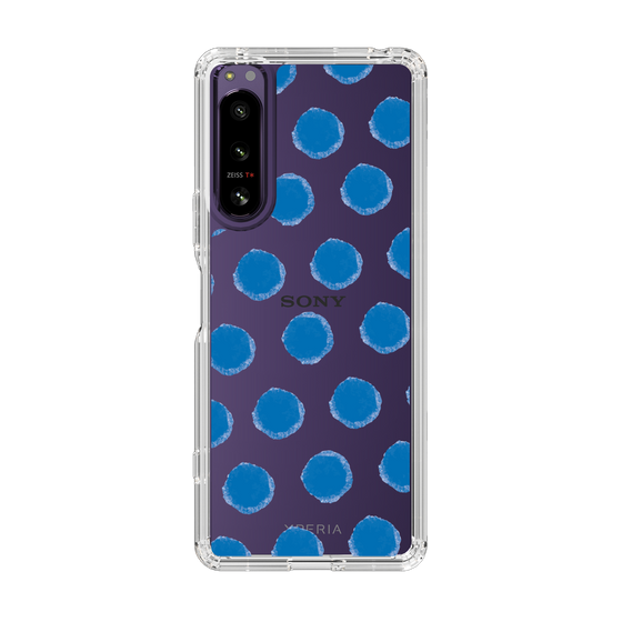 Slim Protection Case［ Original - Favorite Color Polka Dots - Blue ］
