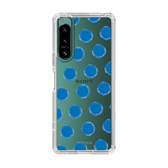 Slim Protection Case［ Original - Favorite Color Polka Dots - Blue ］