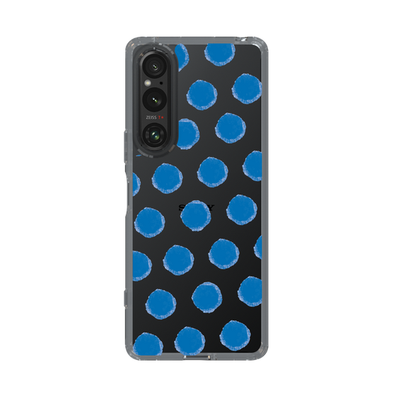 Slim Protection Case［ Original - Favorite Color Polka Dots - Blue ］