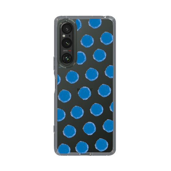 Slim Protection Case［ Original - Favorite Color Polka Dots - Blue ］