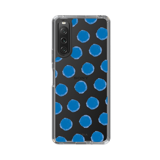 Slim Protection Case［ Original - Favorite Color Polka Dots - Blue ］