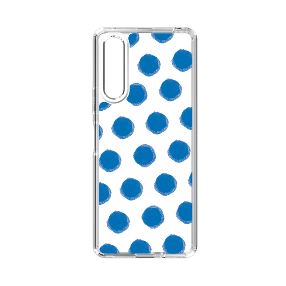 Slim Protection Case［ Original - Favorite Color Polka Dots - Blue ］