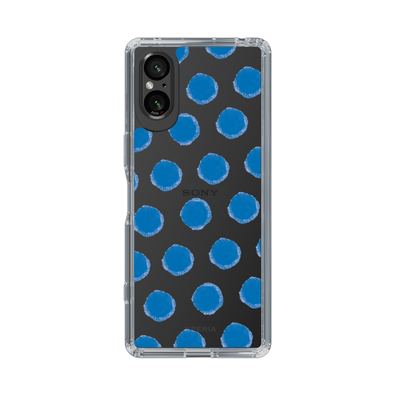 Slim Protection Case［ Original - Favorite Color Polka Dots - Blue ］