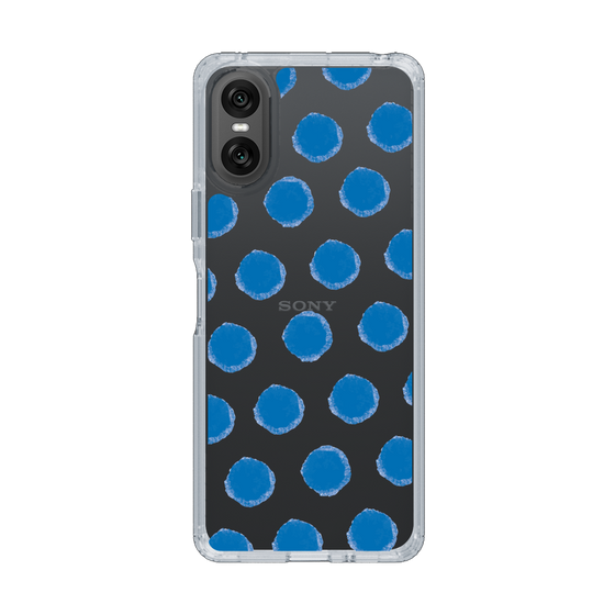 Slim Protection Case［ Original - Favorite Color Polka Dots - Blue ］