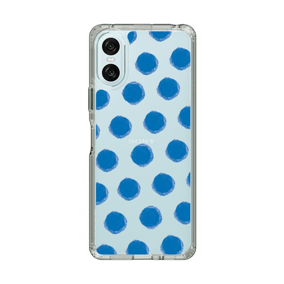Slim Protection Case［ Original - Favorite Color Polka Dots - Blue ］