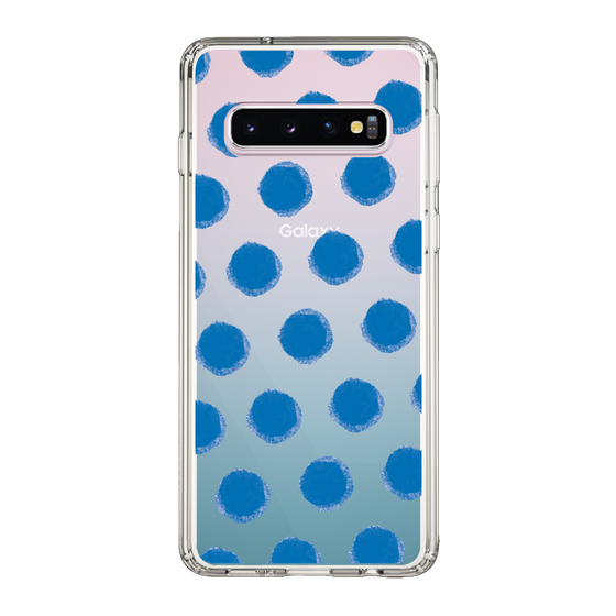 Slim Protection Case［ Original - Favorite Color Polka Dots - Blue ］