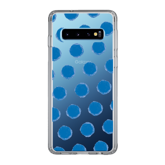Slim Protection Case［ Original - Favorite Color Polka Dots - Blue ］
