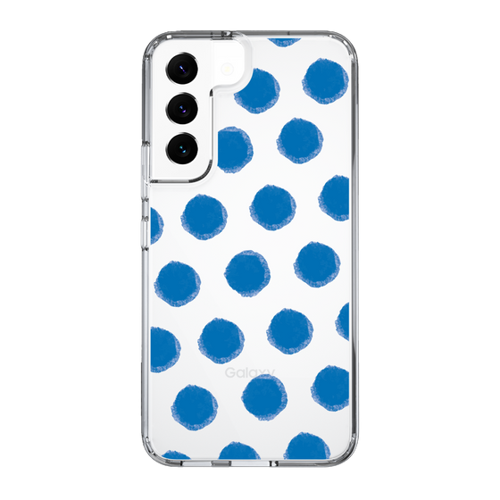 Slim Protection Case［ Original - Favorite Color Polka Dots - Blue ］
