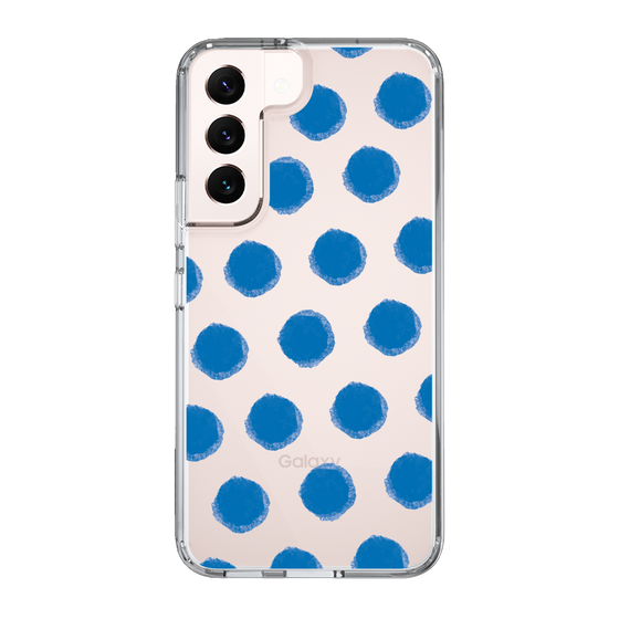 Slim Protection Case［ Original - Favorite Color Polka Dots - Blue ］