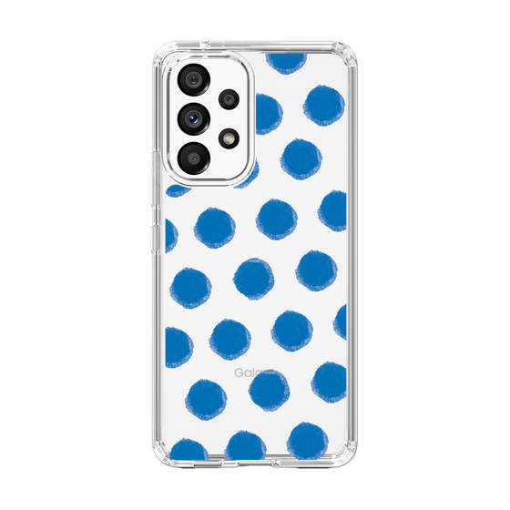 Slim Protection Case［ Original - Favorite Color Polka Dots - Blue ］