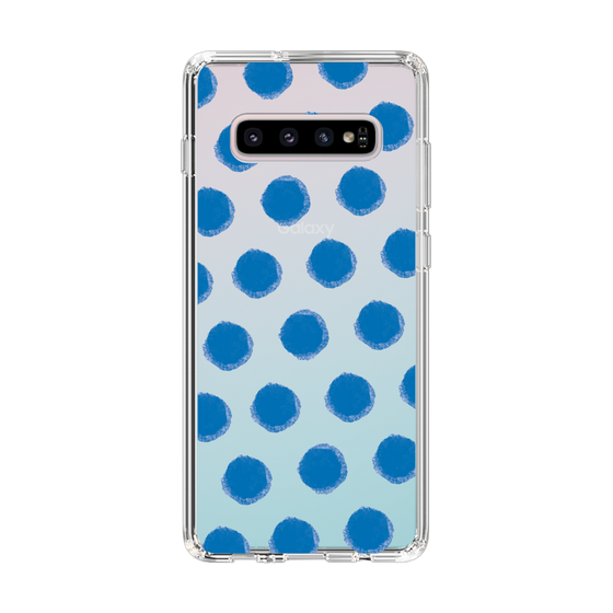 Slim Protection Case［ Original - Favorite Color Polka Dots - Blue ］