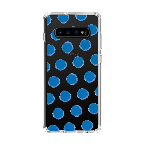 Slim Protection Case［ Original - Favorite Color Polka Dots - Blue ］