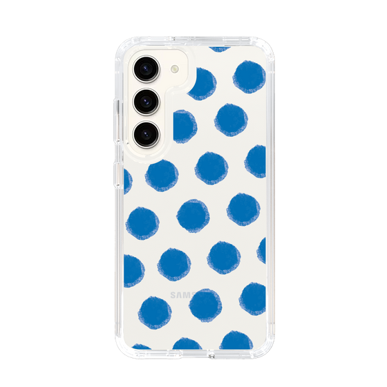 Slim Protection Case［ Original - Favorite Color Polka Dots - Blue ］