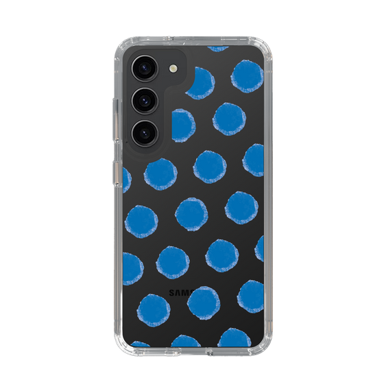 Slim Protection Case［ Original - Favorite Color Polka Dots - Blue ］