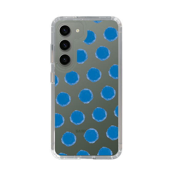 Slim Protection Case［ Original - Favorite Color Polka Dots - Blue ］