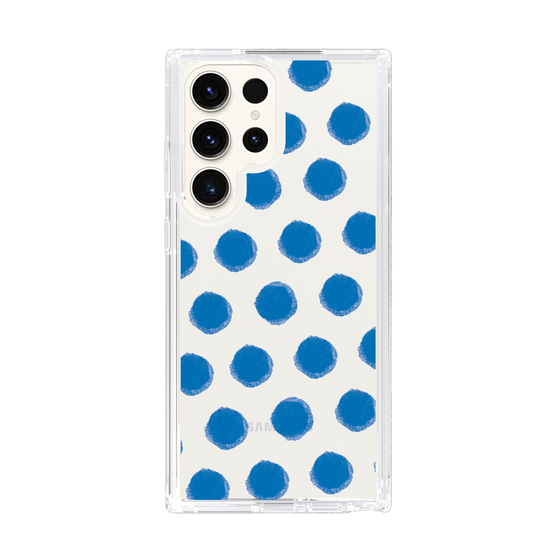 Slim Protection Case［ Original - Favorite Color Polka Dots - Blue ］