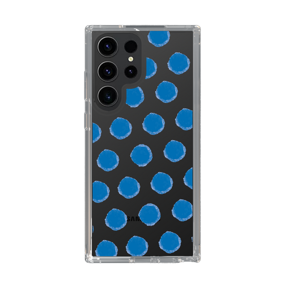 Slim Protection Case［ Original - Favorite Color Polka Dots - Blue ］