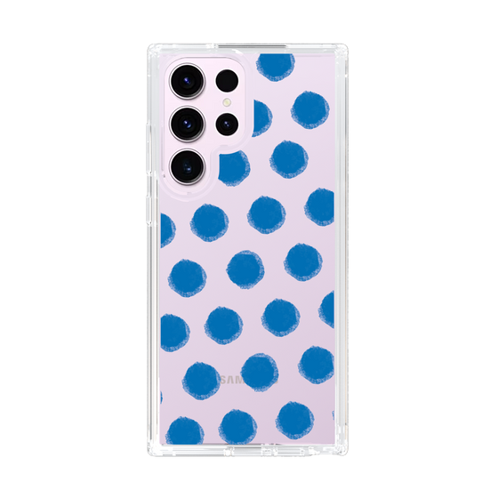 Slim Protection Case［ Original - Favorite Color Polka Dots - Blue ］