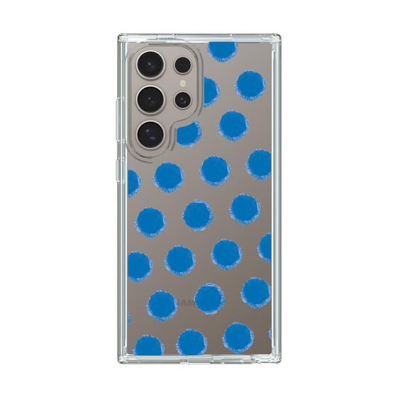 Slim Protection Case［ Original - Favorite Color Polka Dots - Blue ］