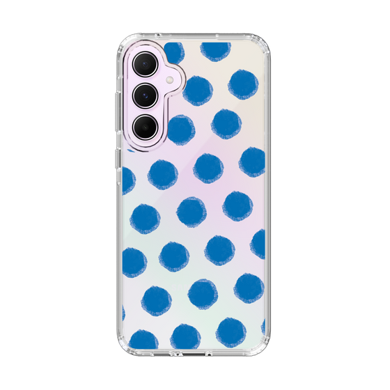 Slim Protection Case［ オリジナル - 推し色水玉 - Blue ］