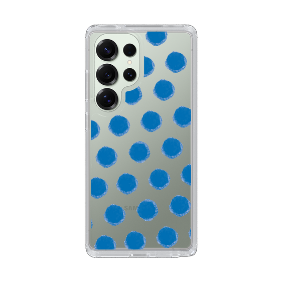 Slim Protection Case［ Original - Favorite Color Polka Dots - Blue ］